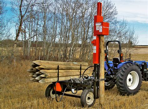 trailer mounted post driver rental